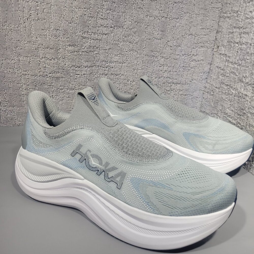 Hoka One One Skyward Laceless Men's Size US 8D Gray Athletic Running Sneakers. - Picture 8 of 12